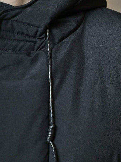 Hooded Cotton Jacket Black