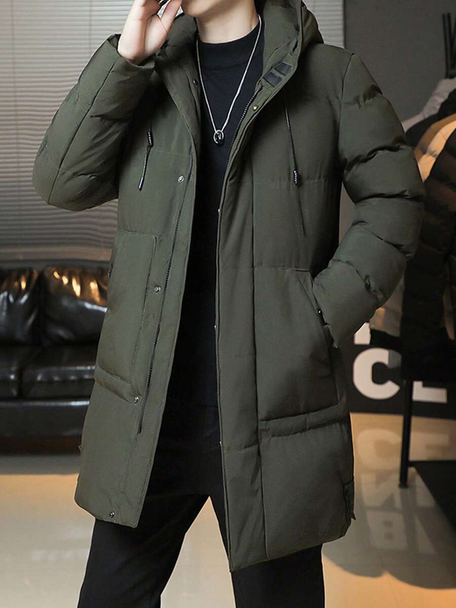 Hooded Cotton Jacket Black
