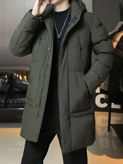 Hooded Cotton Jacket Black