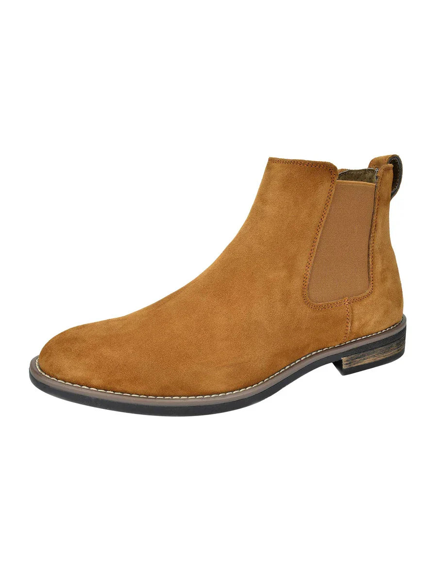 Suede Chelsea Boots Camel