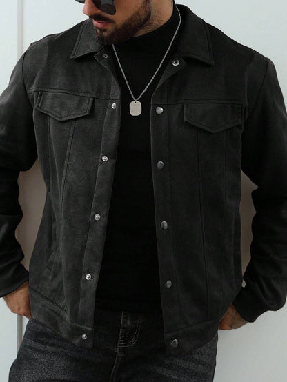 Casual Fleece Jacket Brown