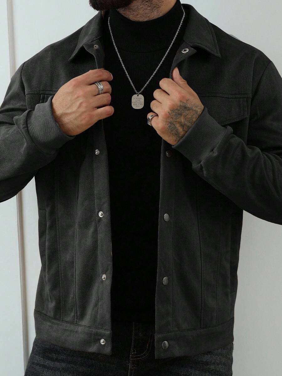Casual Fleece Jacket Brown