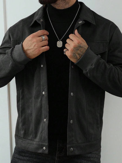 Casual Fleece Jacket Brown