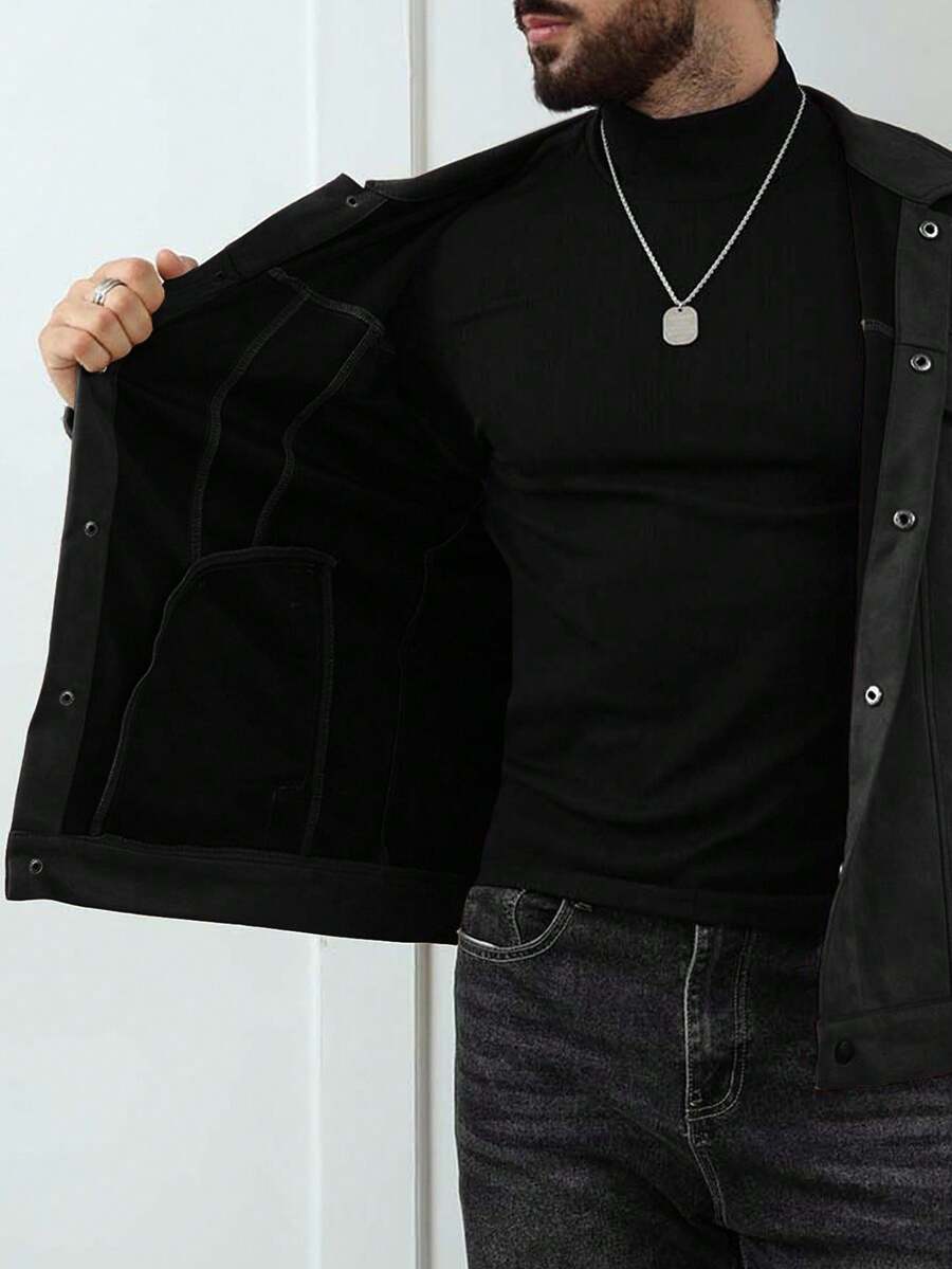 Casual Fleece Jacket Brown