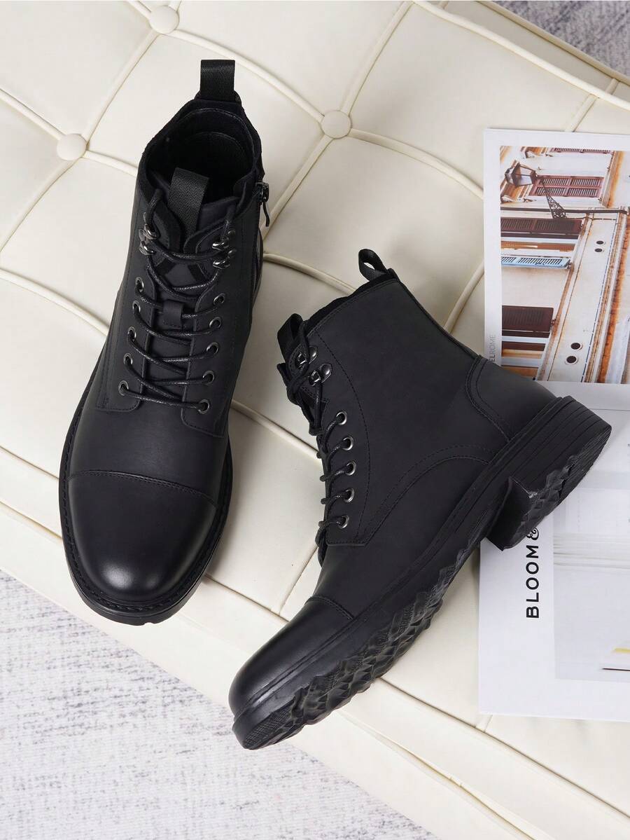 Comfortable Chukka Orthopedic Boots with side zip