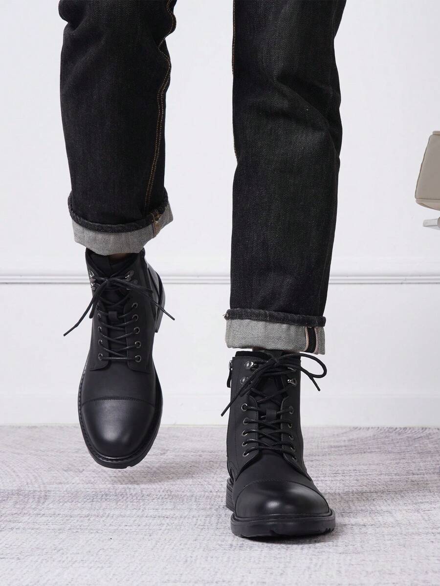 Comfortable Chukka Orthopedic Boots with side zip