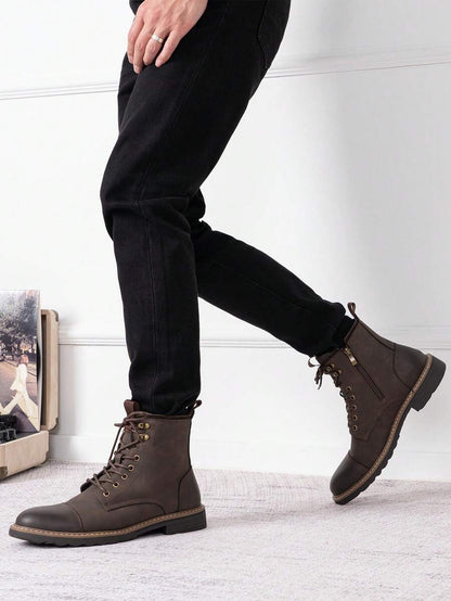 Comfortable Chukka Orthopedic Boots with side zip