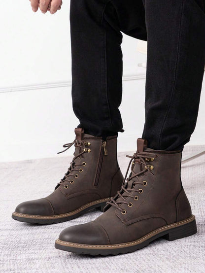 Comfortable Chukka Orthopedic Boots with side zip