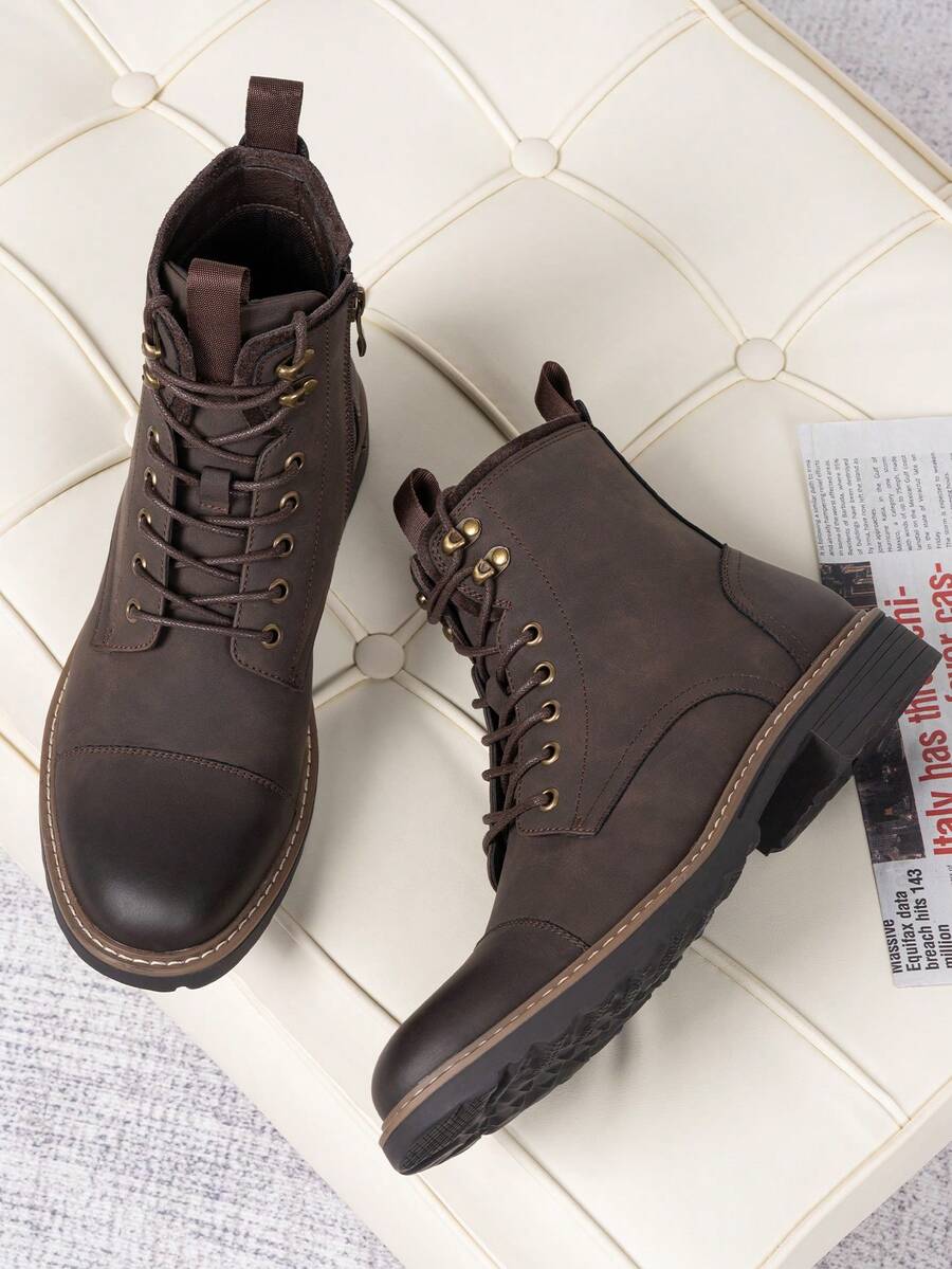 Comfortable Chukka Orthopedic Boots with side zip