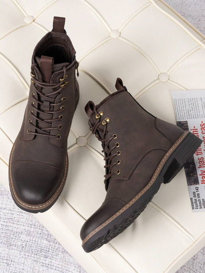 Comfortable Chukka Orthopedic Boots with side zip