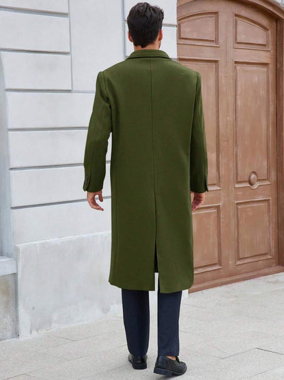Classic Wool Blend Trench Coat