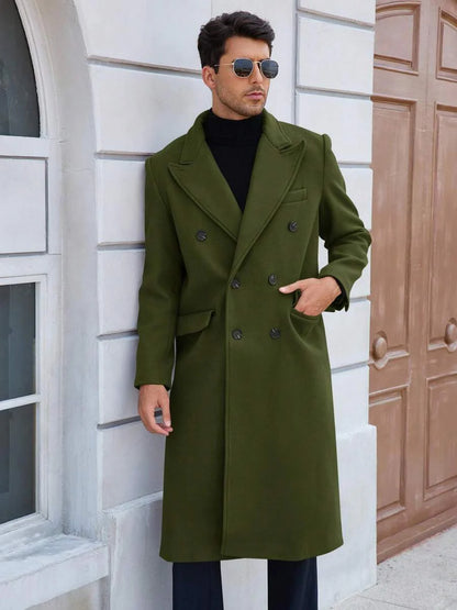 Classic Wool Blend Trench Coat