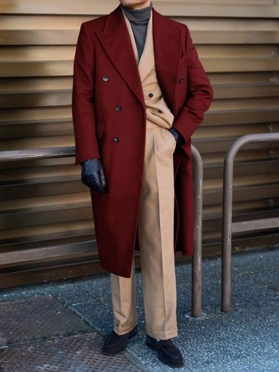 Classic Wool Blend Trench Coat