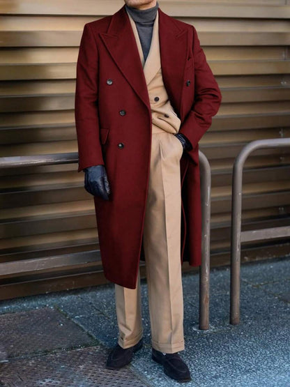 Classic Wool Blend Trench Coat