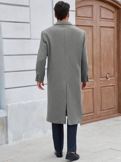 Classic Wool Blend Trench Coat