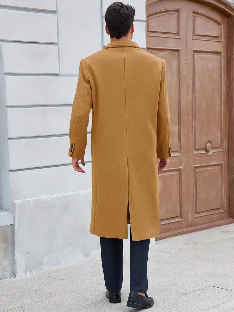 Classic Wool Blend Trench Coat
