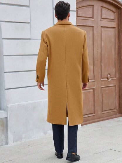 Classic Wool Blend Trench Coat