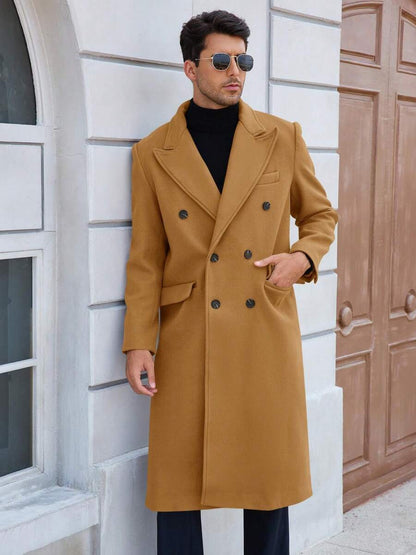Classic Wool Blend Trench Coat