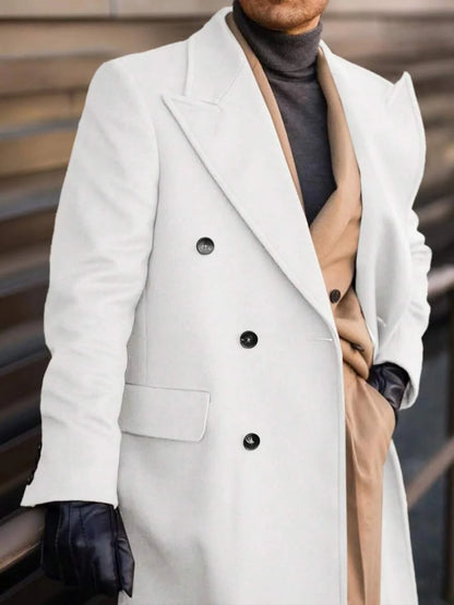 Classic Wool Blend Trench Coat