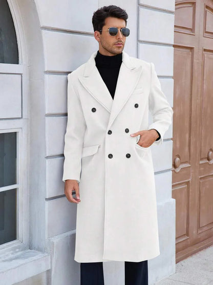 Classic Wool Blend Trench Coat
