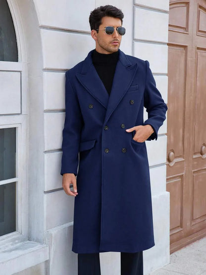 Classic Wool Blend Trench Coat