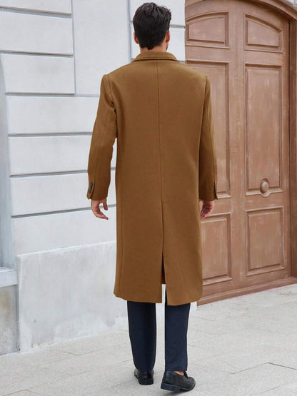 Classic Wool Blend Trench Coat