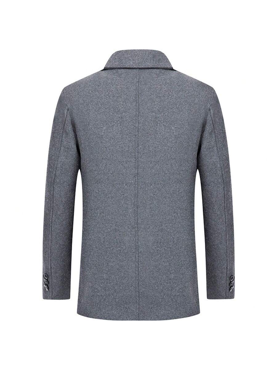 Stylish Grey Wool Coat