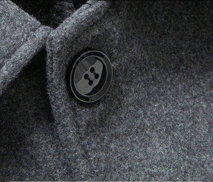 Stylish Grey Wool Coat