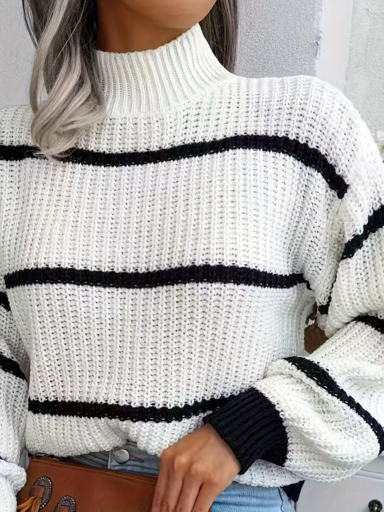Classic Crew Neck Long Sleeve Women's Sweater