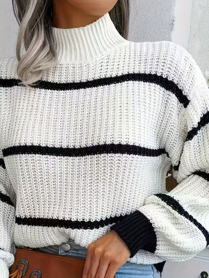 Classic Crew Neck Long Sleeve Women's Sweater