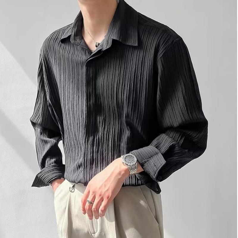 Classic Long Sleeve Crinkled Shirt