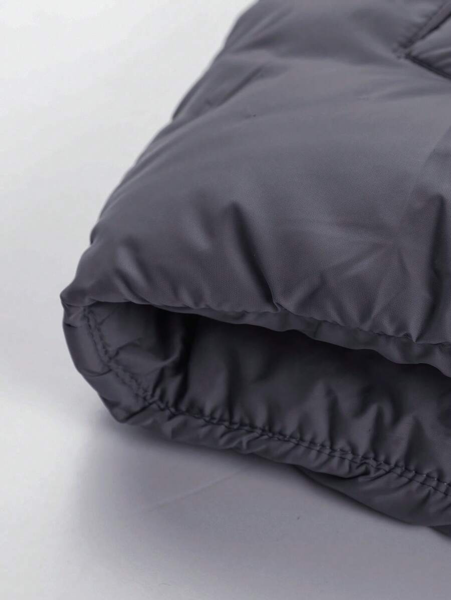 Casual Padded Jacket Khaki