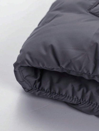 Casual Padded Jacket Khaki