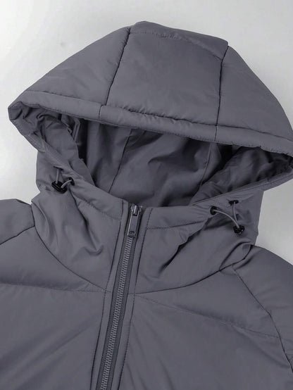 Casual Padded Jacket Khaki