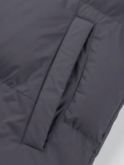 Casual Padded Jacket Khaki