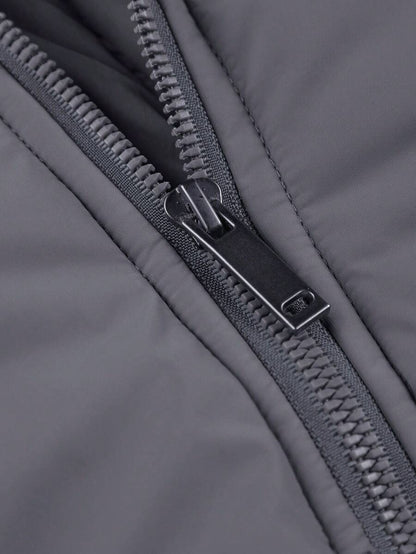Casual Padded Jacket Khaki