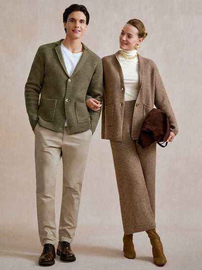 Casual Men's Cardigan Multicolor