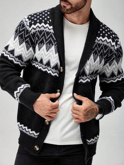 Black Embroidered Cardigan