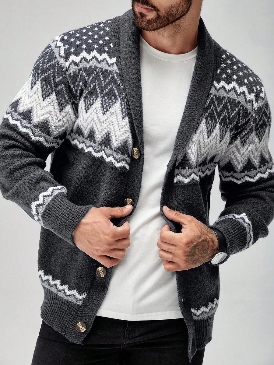 Black Embroidered Cardigan
