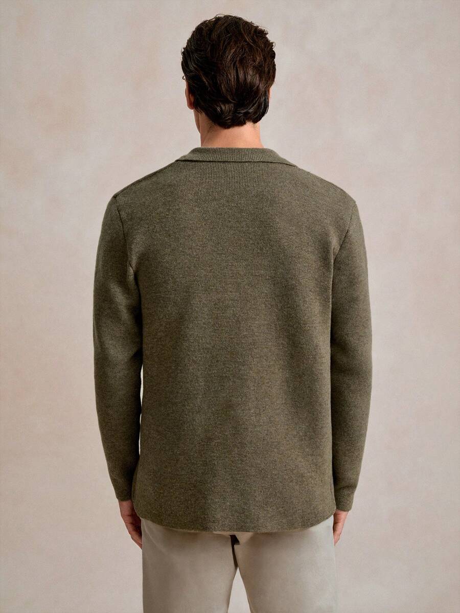 Casual Men's Cardigan Multicolor