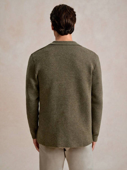 Casual Men's Cardigan Multicolor