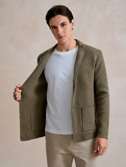 Casual Men's Cardigan Multicolor