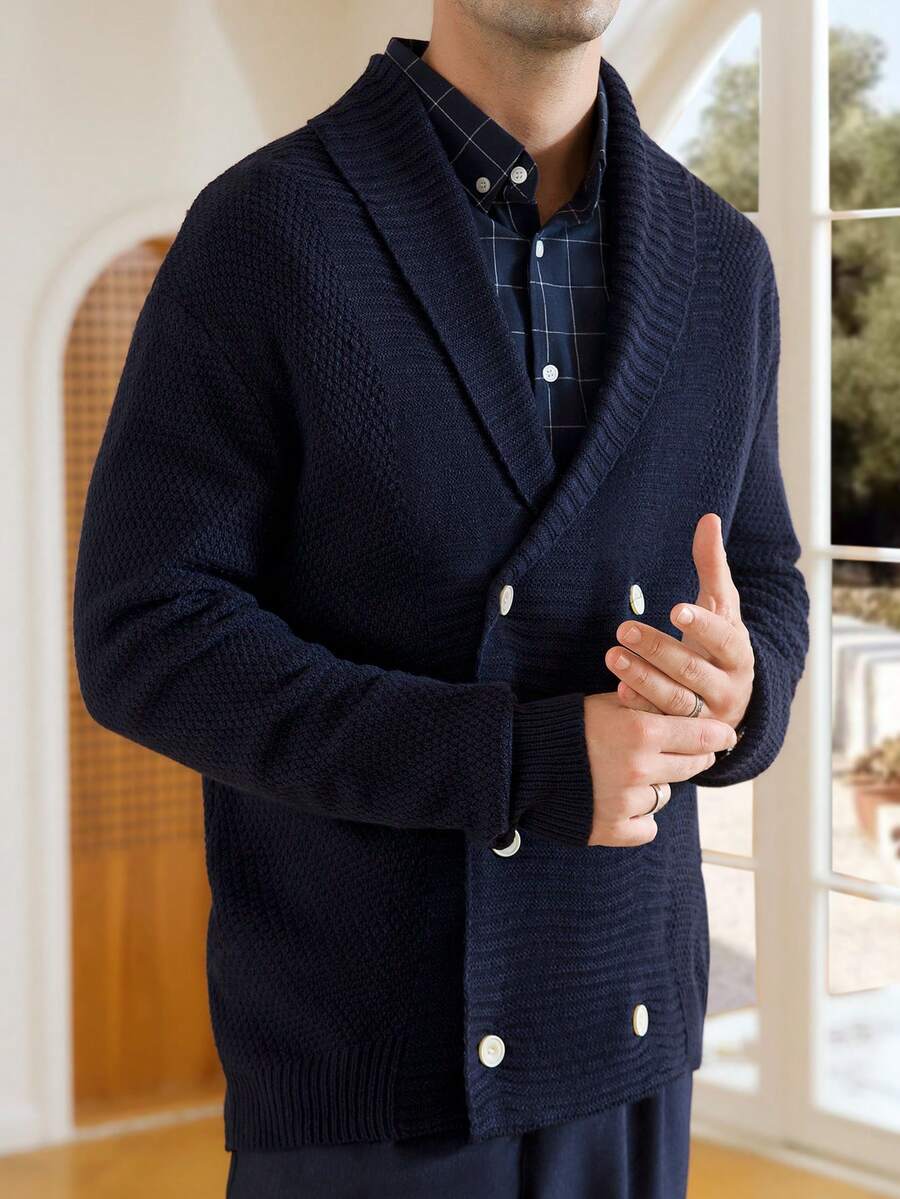 Black Embroidered Cardigan