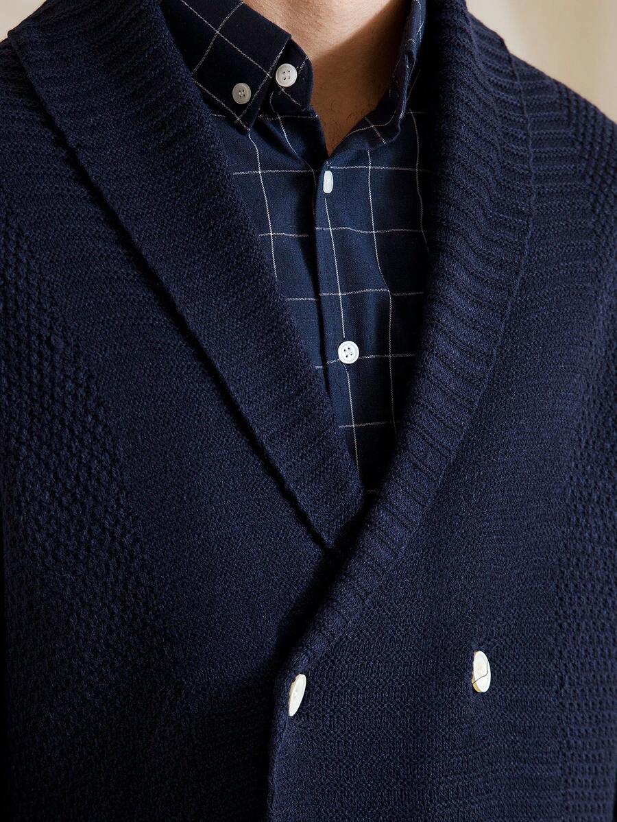 Black Embroidered Cardigan