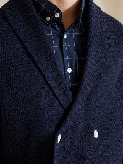 Black Embroidered Cardigan