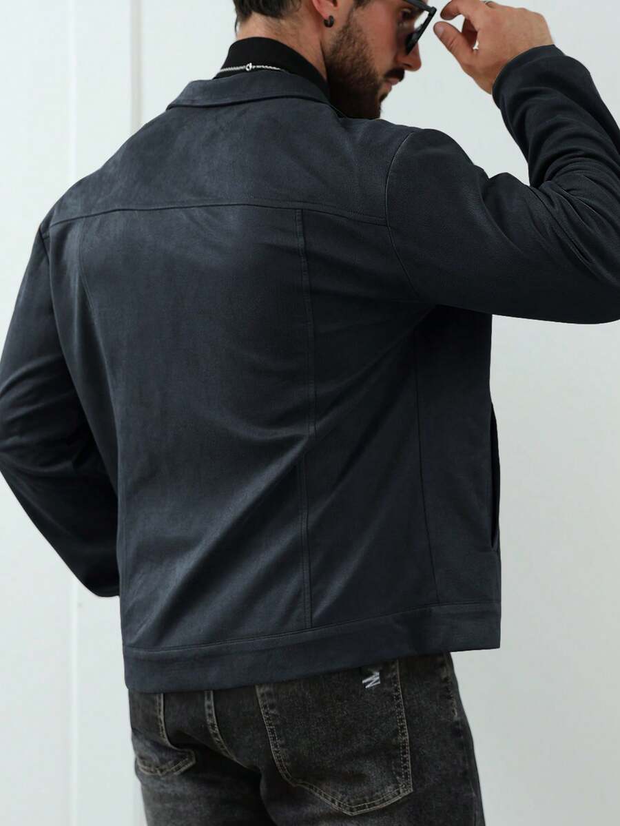 Casual Fleece Jacket Brown