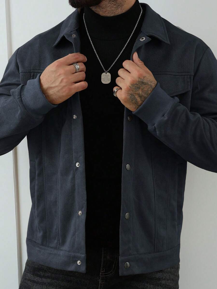 Casual Fleece Jacket Brown