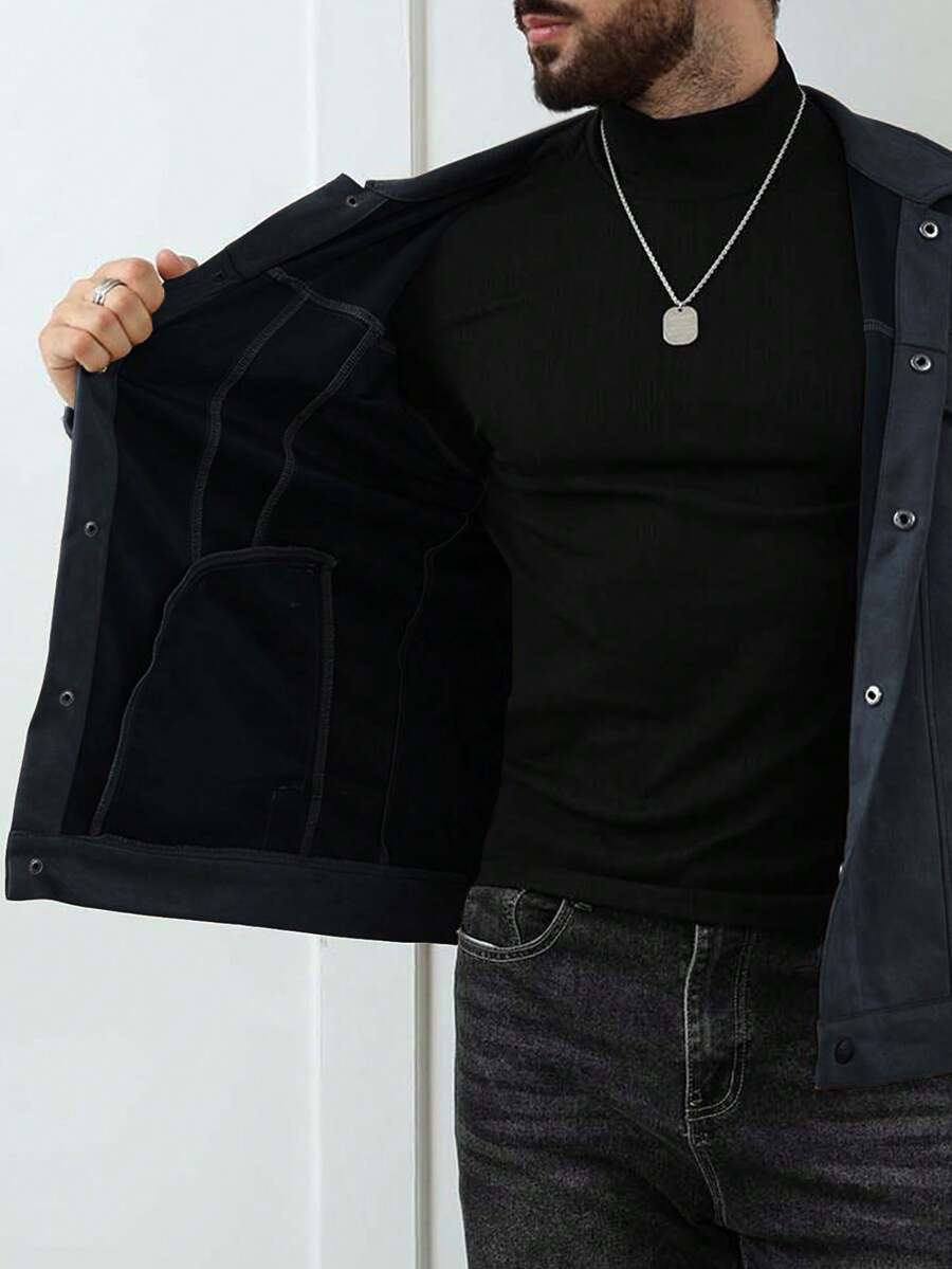 Casual Fleece Jacket Brown