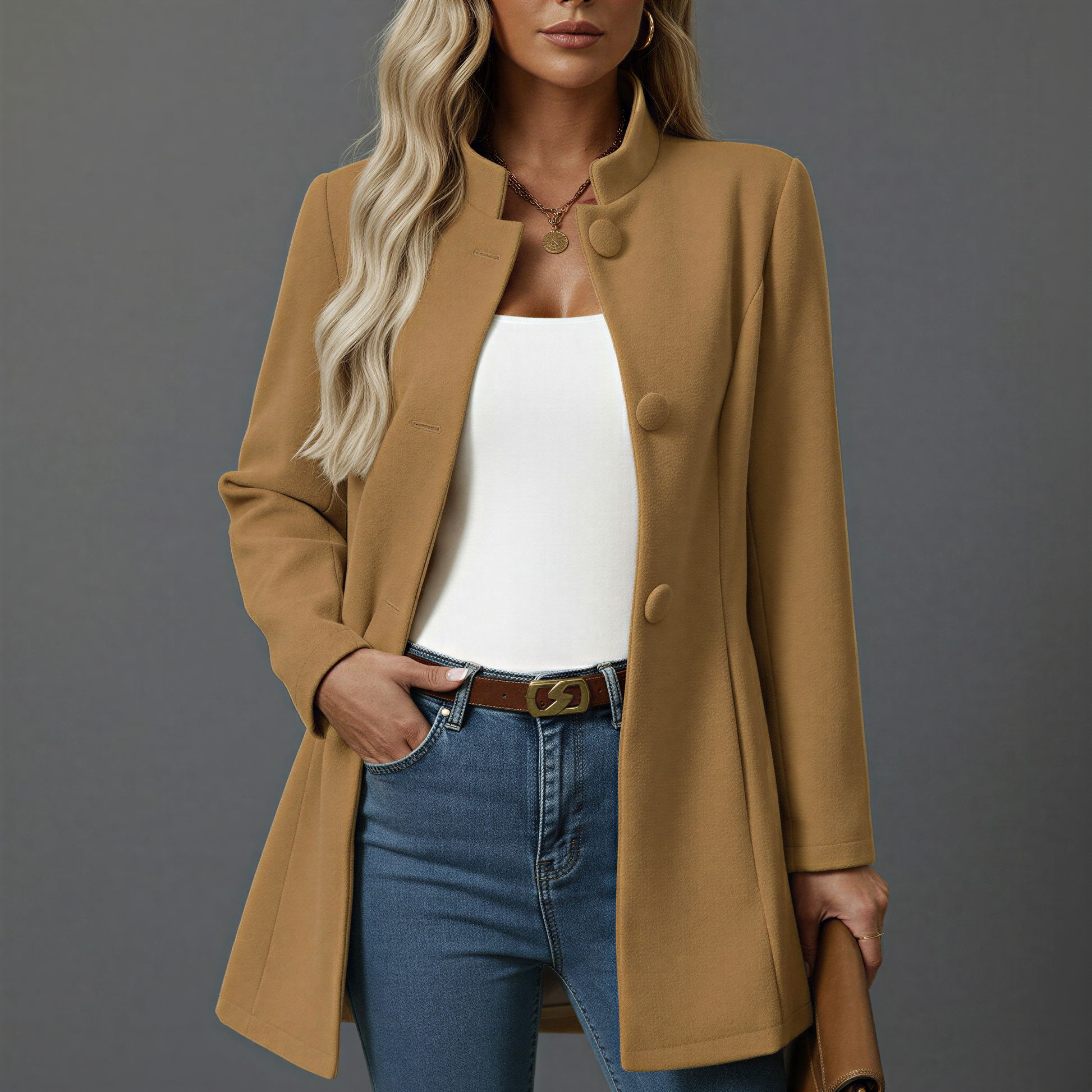 Classic Fit Women's A-Line Trench Coat - BritishElegance