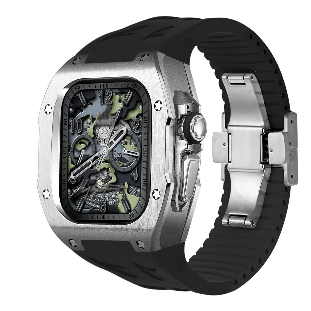 Lightweight Metal Case & Soft Rubber Band for AW Ultra - BritishElegance